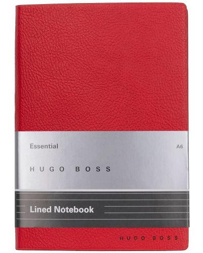 Тефтер Hugo Boss Essential Storyline - A6, с редове, червен - 1