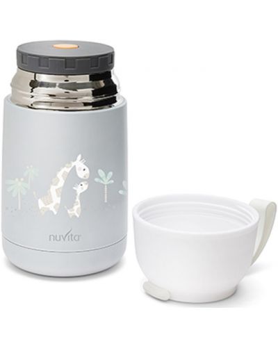Термо контейнер за храна Nuvita - 620 ml, бял - 2