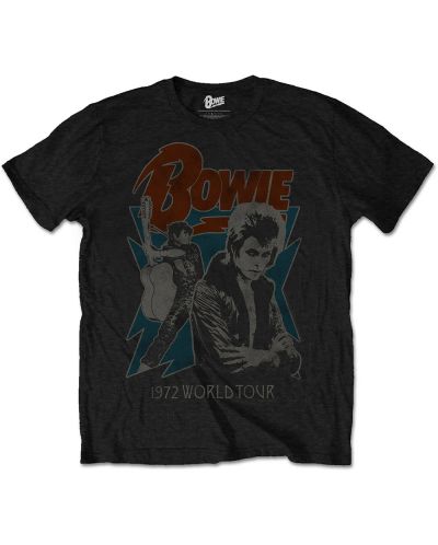 Тениска Rock Off David Bowie - 1972 World Tour - 1