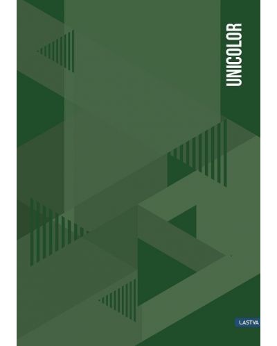 Тетрадка Lastva Unicolor - A4, 96 листа, карирани листове, асортимент - 1