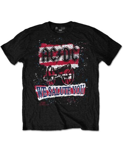 Тениска Rock Off AC/DC - We Salute You Stripe - 1