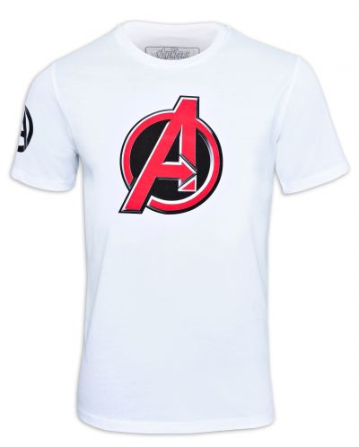 Тениска Avengers - Logo, бяла - 1