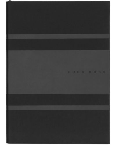 Тефтер Hugo Boss Gear Matrix - A5, с точки, черен - 1