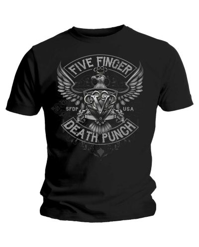Тениска Rock Off Five Finger Death Punch - Howe Eagle Crest - 1