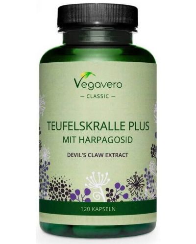 Teufelskralle Plus Mit Harpagosid, 120 капсули, Vegavero - 1