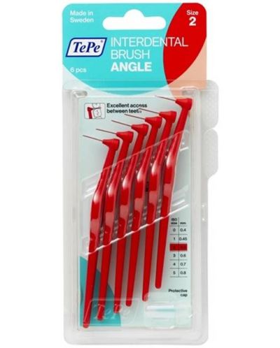 TePe Интердентални четки Angle, 0.5 mm, размер 2, 6 броя - 1