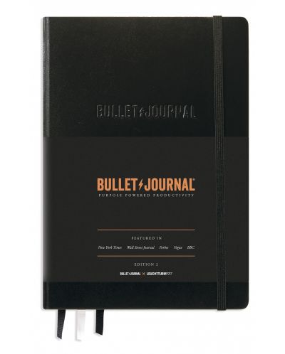 Тефтер Leuchtturm1917 Bullet Journal - Edition 2, А5, черен - 1