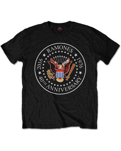 Тениска Rock Off Ramones - 40th Anniversary Seal - 1