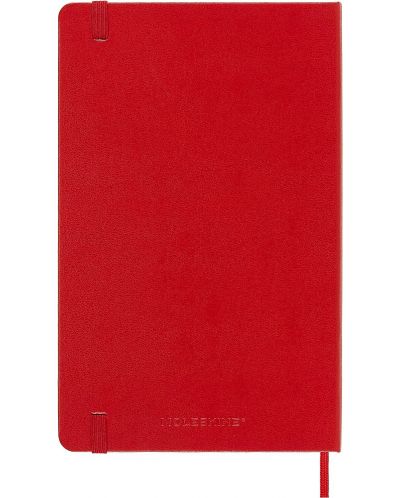 Тефтер с твърди корици Moleskine Classic Ruled - Червен - 3