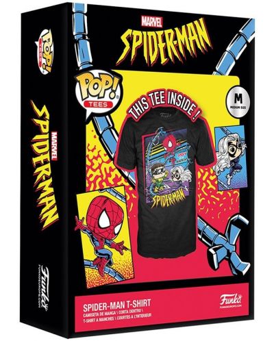 Тениска Funko Marvel: Spider-Man - Spidey and the Black Cat - 3