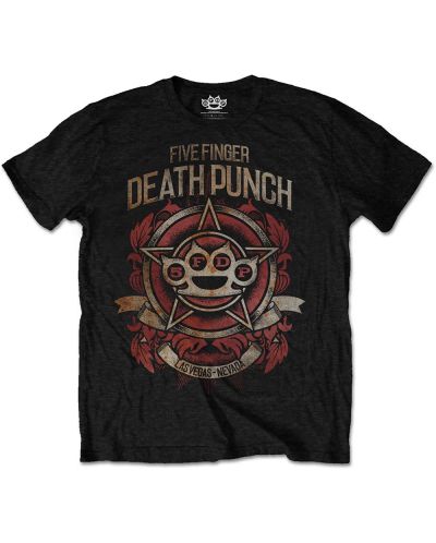 Тениска Rock Off Five Finger Death Punch - Badge of honour - 1