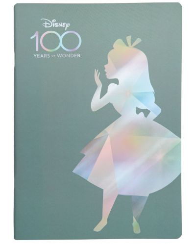 Тетрадка Cool Pack Оpal - Disney 100, Alice, A4, широки редове, 60 листа  - 1