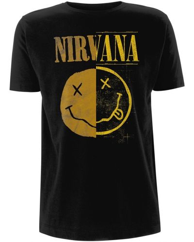 Тениска Plastic Head Music: Nirvana - Spliced Smiley - 1
