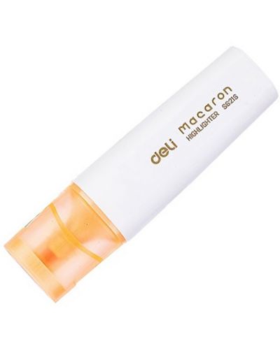 Текст маркер Deli Macaron - ES621S, пастелно оранжево - 1