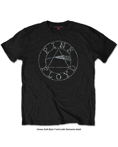 Тениска Rock Off Pink Floyd - Circle Logo Diamante - 1