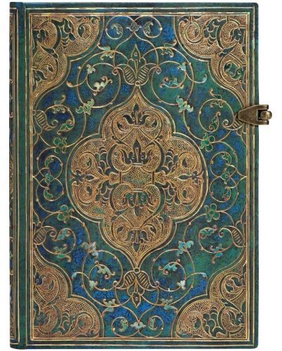 Тефтер Paperblanks Turquoise Chronicles - 13 х 18 cm, 120 листа - 1