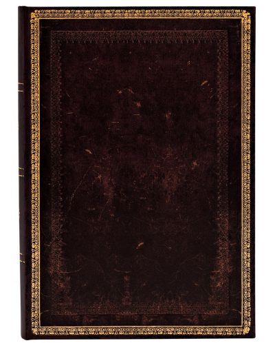 Тефтер Paperblanks Old Leather - Black Moroccan, 13 х 18 cm, 72 листа - 1