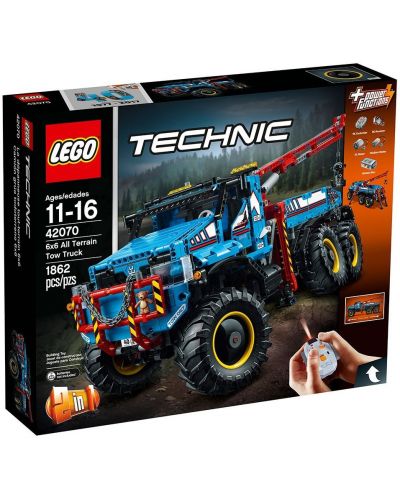 Конструктор Lego Technic - Влекач всъдеход 6x6 (42070) - 1