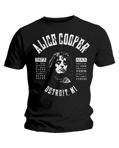 Тениска Rock Off Alice Cooper - School's Out Lyrics - 1