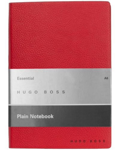 Тефтер Hugo Boss Essential Storyline - A6, бели листа, червен - 1