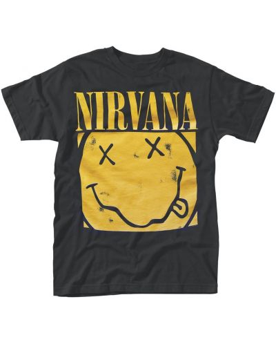 Тениска Plastic Head Music: Nirvana - Smiley (Yellow) - 1