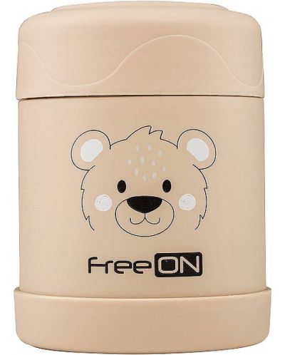 Термо контейнер за храна Freeon - 350 ml, бежово - 1