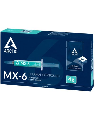 Термопаста Arctic - MX-6, с 6 MX Cleaner кърпички, 4g - 3