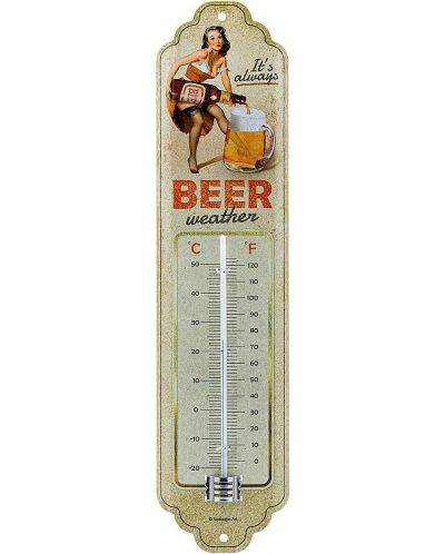 Метален ретро термометър Nostalgic Art - Beer Weather - 1