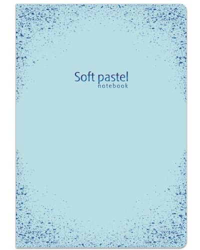Тетрадка Lastva Soft Pastel - А5, 52 листа, широки редове, с ляво поле, асортимент - 4
