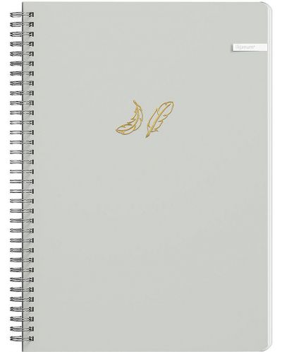 Тетрадка със спирала Ilijanum Soft Touch - A4, 80 листа, широки редове, асортимент - 7