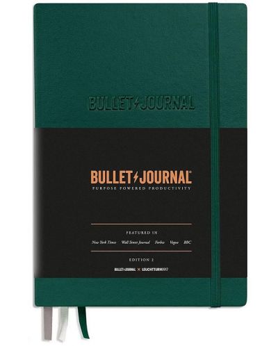 Тефтер Leuchtturm1917 Bullet Journal - Edition 2, А5, зелен - 1