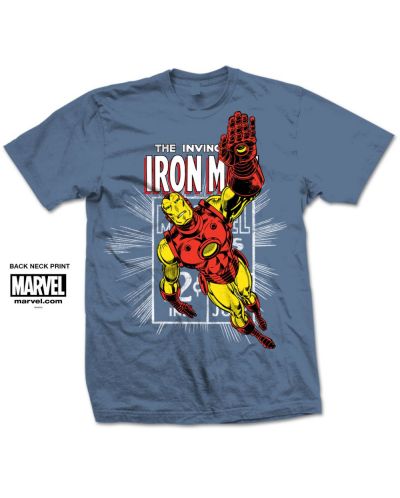 Тениска Rock Off Marvel Comics - Iron Man Stamp - 1