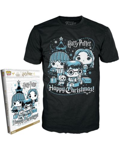 Тениска Funko Movies: Harry Potter - Happy Christmas - 3
