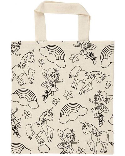 Текстилна чанта за оцветяване Creativ Company - Еднорог - 1