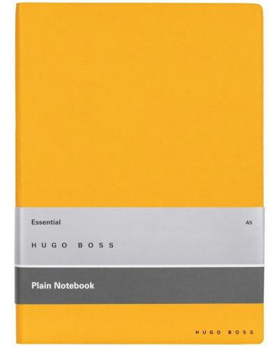 Тефтер Hugo Boss Essential Storyline - A5, бели листа, жълт - 1