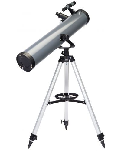 Телескоп Levenhuk - Blitz 76 BASE, сив/черен - 2