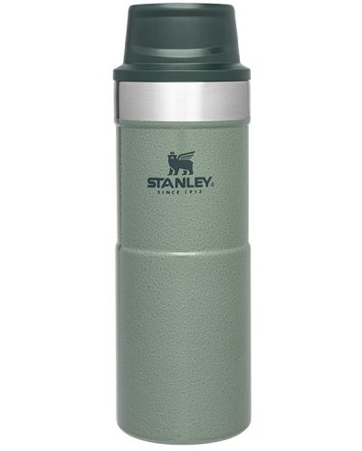 Термочаша за път Stanley The Trigger - Hammertone Green, 350 ml - 1