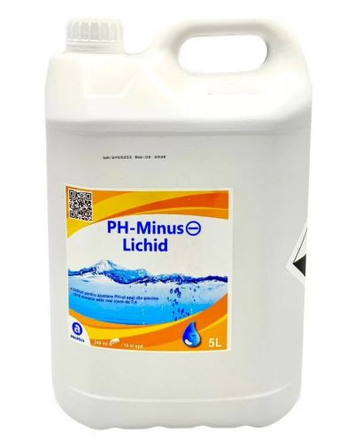 Течен препарат за регулиране на pH Aquatics - PH-Minus, 5 L - 1