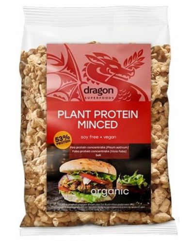 Текстуриран растителен протеин Minced, 200 g, Dragon Superfoods - 1