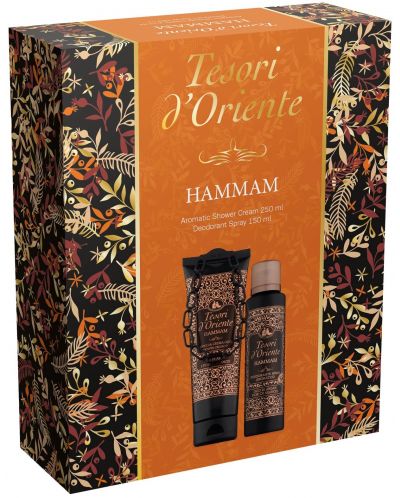 Tesori d'Oriente Комплект Hammam - Душ крем и Спрей дезодорант, 250 + 150 ml - 1