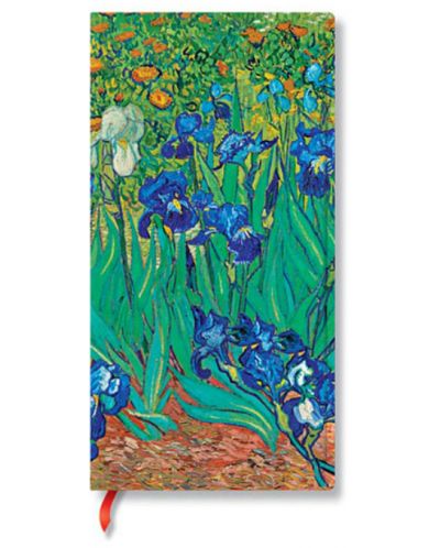 Тефтер Paperblanks Van Goghs Irises - 9.5 х 18 cm, 88 листа - 1