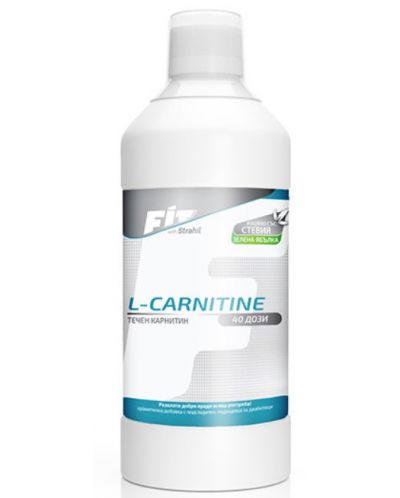 L-Carnitine, зелена ябълка, 500 ml, FitWithStrahil - 1