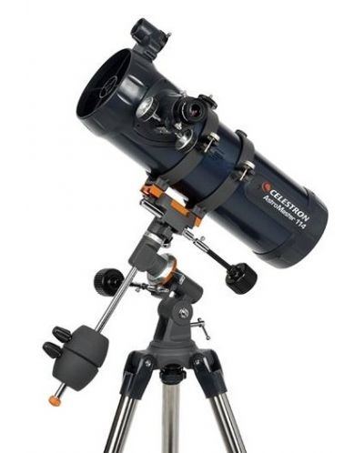 Телескоп Celestron - AstroMaster 114EQ, син - 1