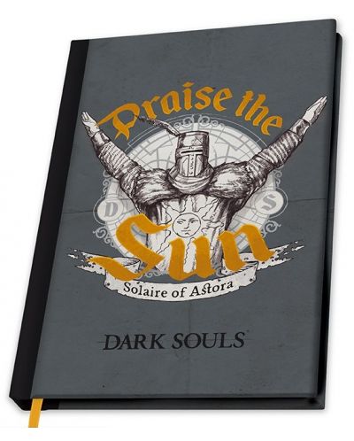 Тефтер ABYstyle Games: Dark Souls - Praise the Sun, формат A5 - 1