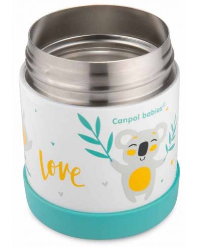 Термоконтейнер за съхранение на храна Canpol babies - Exotic Animals, 300 ml - 4