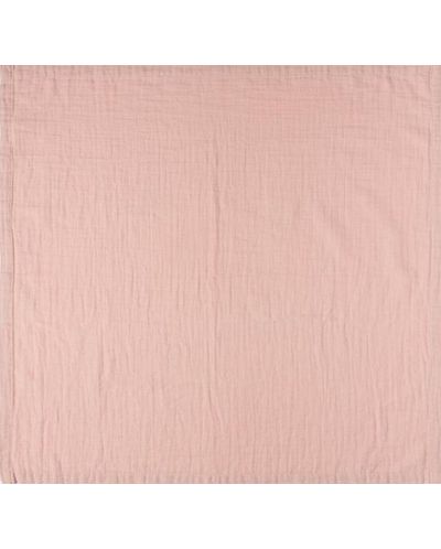 Тензухени пелени Bebe-Jou - Pure Cotton Pink, 70 х 70 cm, 2 броя - 3