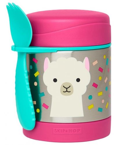 Термо контейнер за храна Skip Hop Zoo - 325 ml, лама - 1