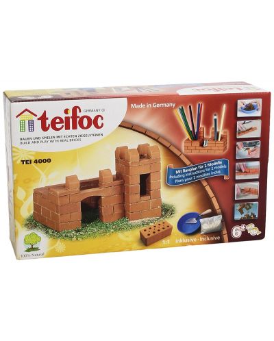 Творчески конструктор Teifoc - Замък / Моливник – 2 модела - 1