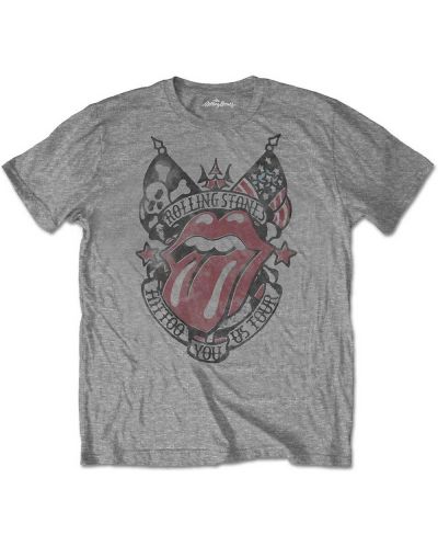 Тениска Rock Off The Rolling Stones - Tattoo You US Tour (Soft-Hand Inks) - 1