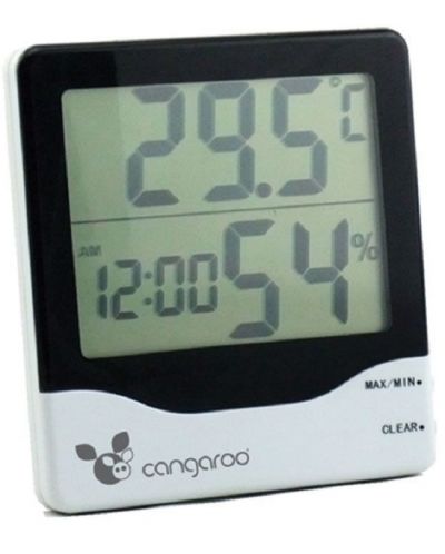Термометър с дигитален часовник Cangaroo - TL8020 - 1